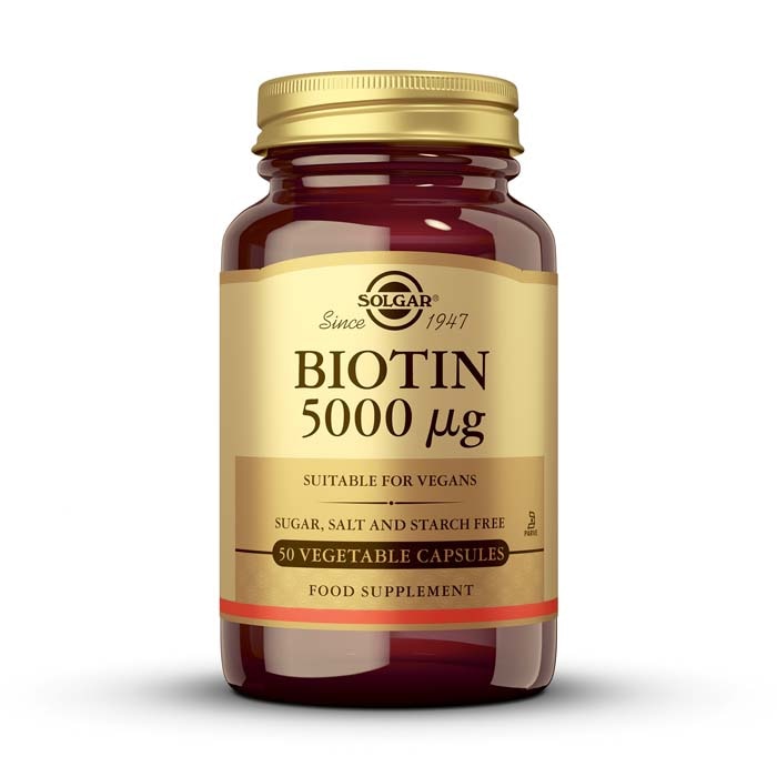 Biotina 5000μg - 100 cápsulas vegetales