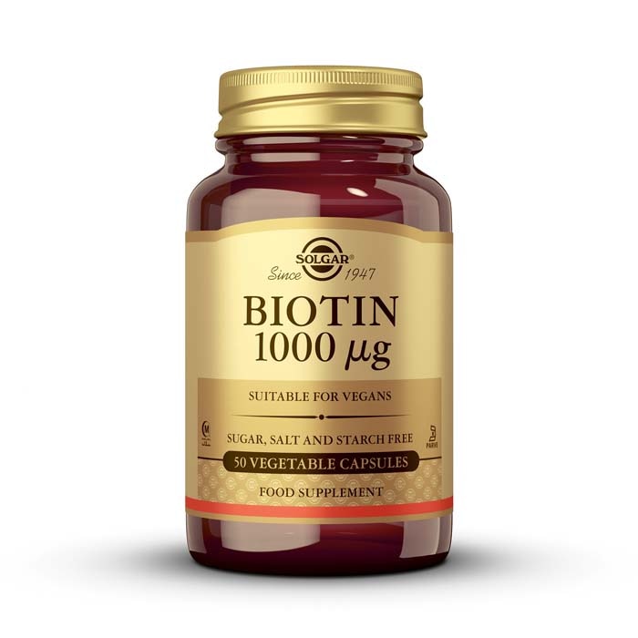 Biotina 1000μg - 50 cápsulas vegetales
