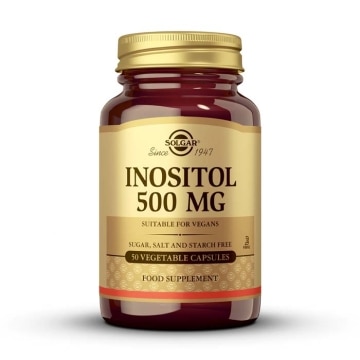 Inositol 500 mg - 50 cápsulas vegetales