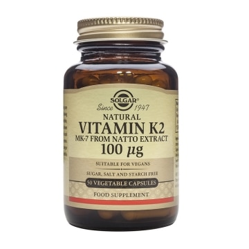 Vtamina K2 100 μg - 50 cápsulas vegetales