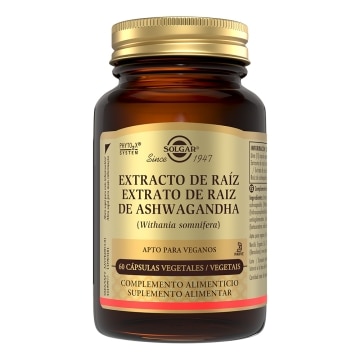 Extracto de raíz de ashwagandha - 60 cápsulas vegetales