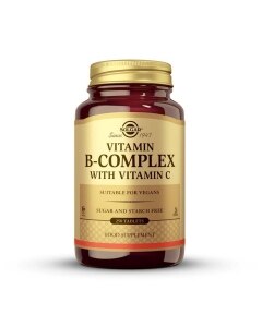Solgar - Vitamina B Complex con vitamina C - 250 comprimidos