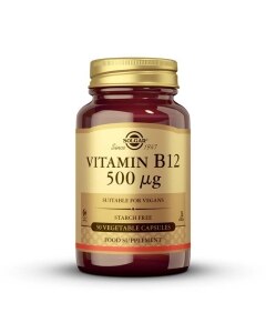 Solgar - Vitamina B12 500 μg - 50 cápsulas vegetales