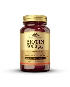 Solgar - Biotina 5000 μg - 100 cápsulas vegetales