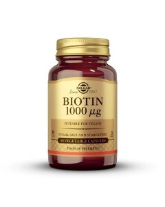 Solgar - Biotina 1000 μg - 50 cápsulas vegetales