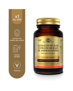 Extracto de ra&iacute;z de ashwagandha - 60 c&aacute;psulas vegetales