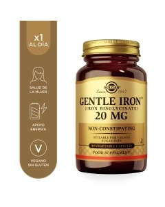 Hierro GentleTM - 90 cápsulas vegetales