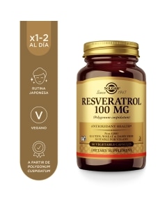 Resveratrol 100mg - 60 c&aacute;psulas vegetales