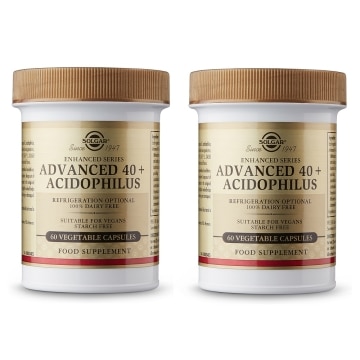 Solgar - Advanced 40+ Acidophilus - 120 cápsulas vegetales