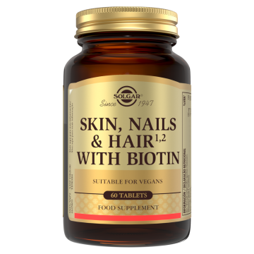 Solgar® - Pelo, Piel y Uñas con Biotina - 60 comprimidos