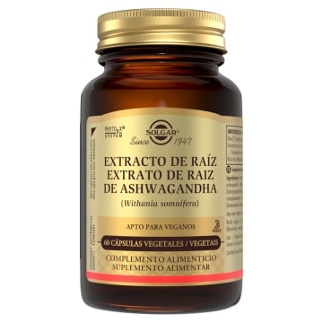 Extracto de raíz de ashwagandha - 60 cápsulas vegetales