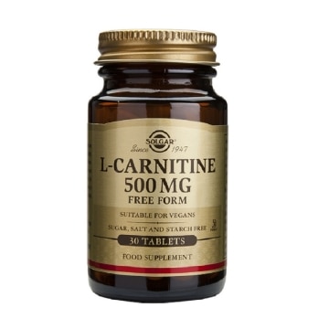 Solgar - L-carnitina 500 mg - 30 comprimidos