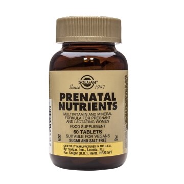 Solgar® Nutrientes Prenatales - 60 comprimidos