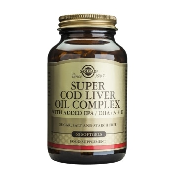 Solgar - Super cod liver oil complex - 60 cápsulas blandas