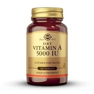 Vitamina A seca 5000 UI - 100 comprimidos