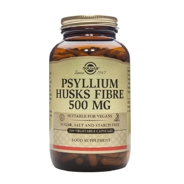 Solgar - Fibra de cáscaras de psyllium 500 mg - 200 cápsulas vegetales