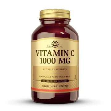 Solgar - Vitamina c 1000 mg - 250 cápsulas vegetales