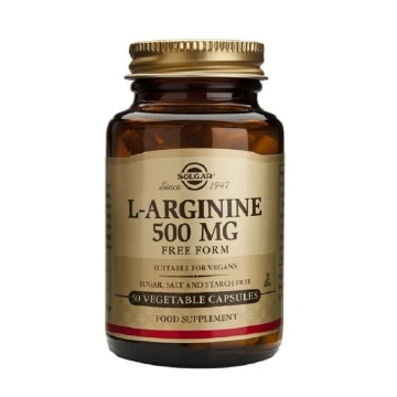 Solgar - L-arginina 500 mg - 50 cápsulas vegetales