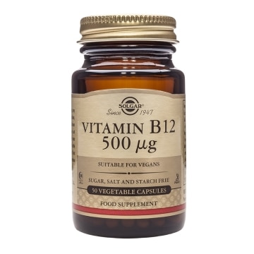 Solgar - Vitamina B12 500 μg - 50 cápsulas vegetales