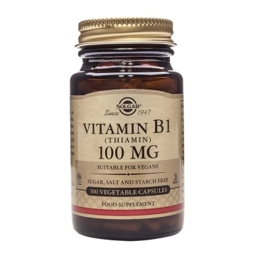 Solgar - Vitamina B1 100 mg - 100 cápsulas vegetales