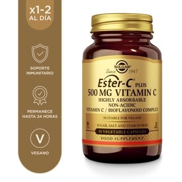 Ester-C® Plus - Vitamina C patentada 500mg - 50 cápsulas vegetales