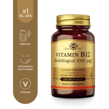 Vitamina B12 1000µg - 100 comprimidos masticables