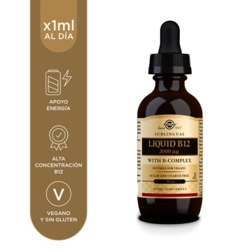 Solgar - Vitamina B12 líquida con B-complex - 59 ml