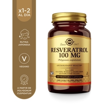 Resveratrol 100 mg - 60 cápsulas vegetales