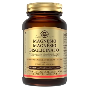 Magnesio bisglicinato - 60 cápsulas vegetales