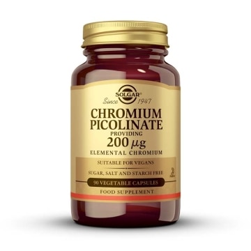 Picolinato de cromo 200 μg - 90 cápsulas vegetales