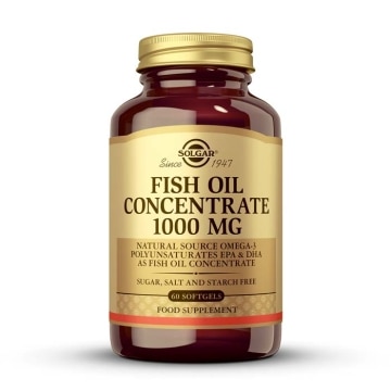 Aceite de pescado concentrado 1000 mg - 60 cápsulas blandas