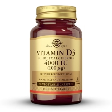 Vitamina D3 4000 UI (100 µg) - 60 cápsulas vegetales