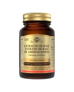 Extracto de ra&iacute;z de ashwagandha - 60 c&aacute;psulas vegetales