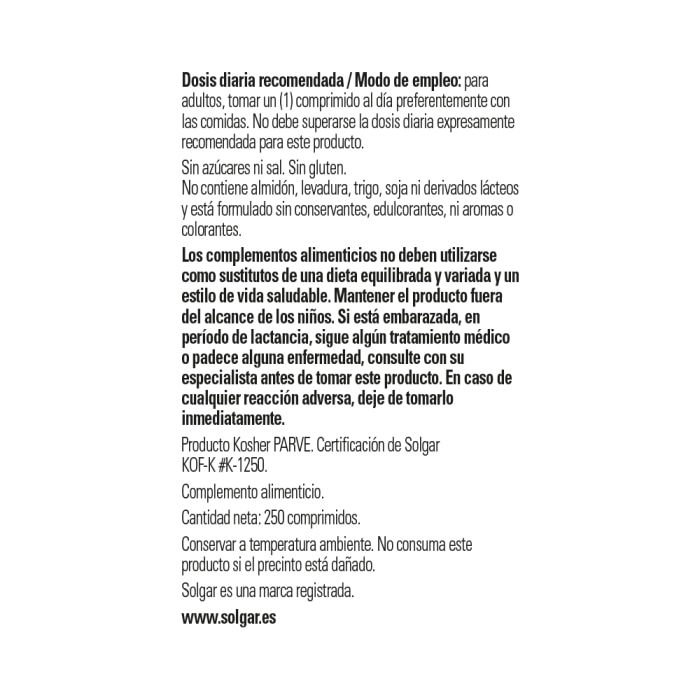Folacín 400 µg - 250 comprimidos