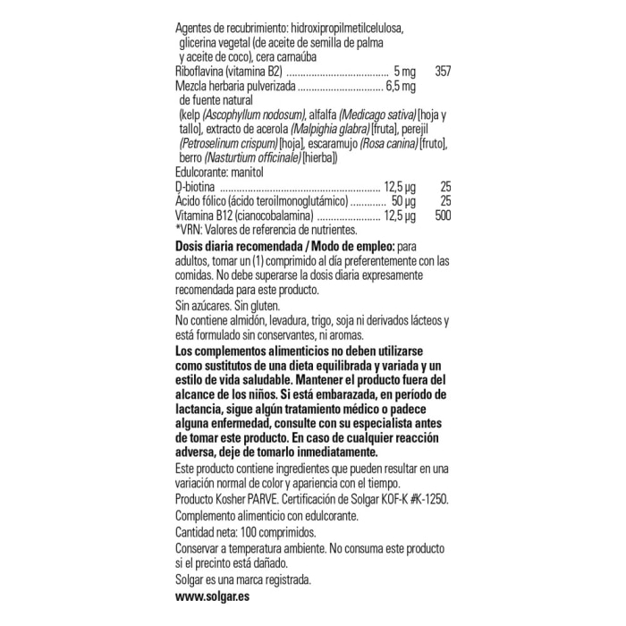 L-arginina 500 mg - 50 cápsulas vegetales