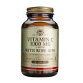 Solgar - Rose hips C 1000 mg Vitamina C con escaramujo - 100 comprimidos